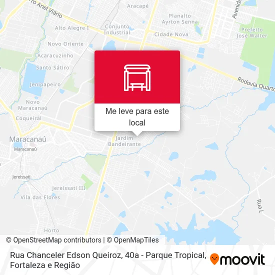 Rua Chanceler Edson Queiroz, 40a - Parque Tropical mapa