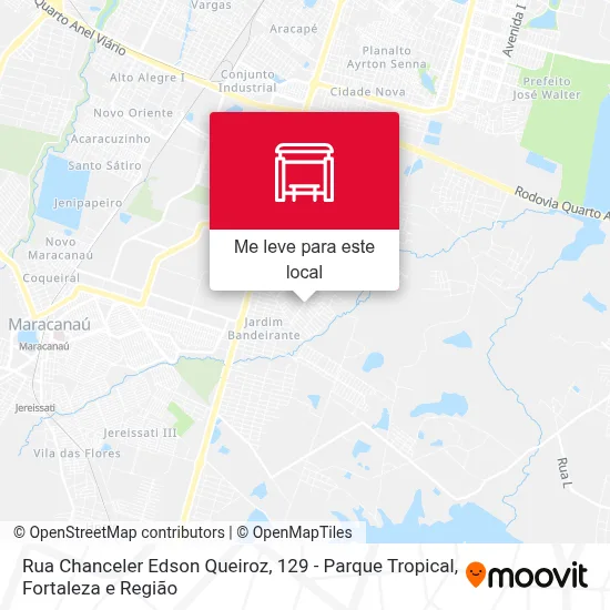Rua Chanceler Edson Queiroz, 129 - Parque Tropical mapa