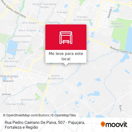 Rua Pedro Caetano De Paiva, 507 - Pajuçara mapa