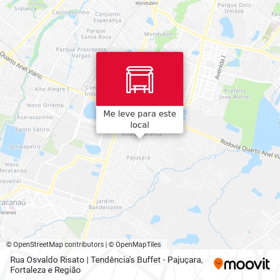 Rua Osvaldo Risato | Tendência's Buffet - Pajuçara mapa