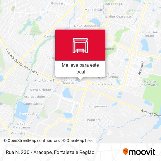 Rua N, 230 - Aracapé mapa