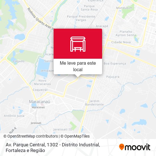 Av. Parque Central, 1302 - Distrito Industrial mapa