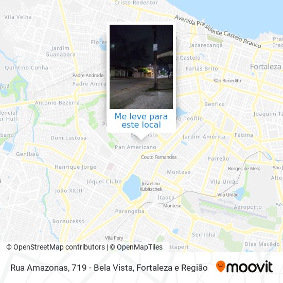 Rua Amazonas, 719 - Bela Vista mapa