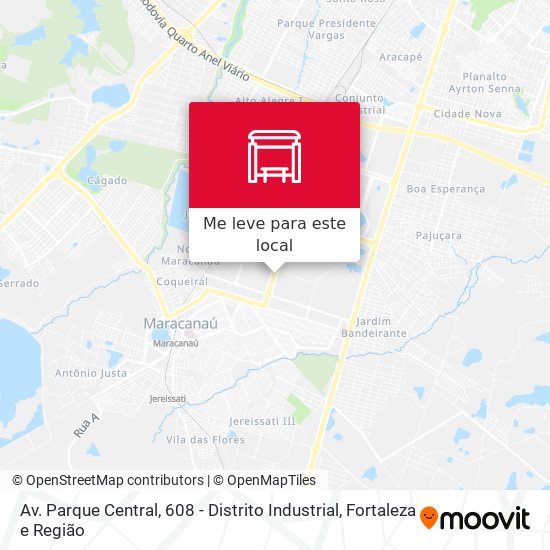 Av. Parque Central, 608 - Distrito Industrial mapa