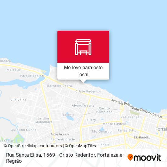 Rua Santa Elisa, 1569 - Cristo Redentor mapa