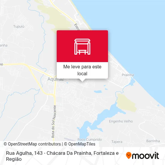 Rua Agulha, 143 - Chácara Da Prainha mapa