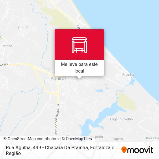 Rua Agulha, 499 - Chácara Da Prainha mapa