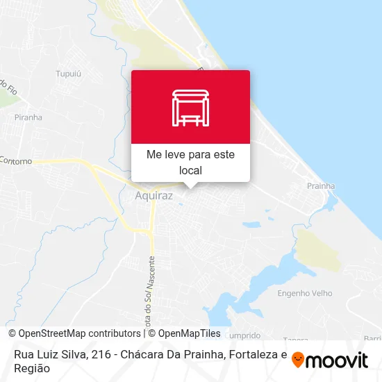 Rua Luiz Silva, 216 - Chácara Da Prainha mapa