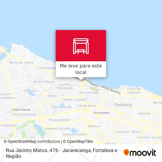 Rua Jacinto Matos, 476 - Jacarecanga mapa