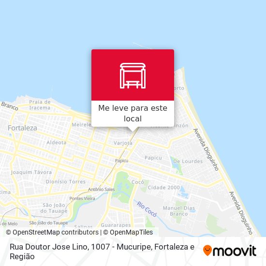 Rua Doutor Jose Lino, 1007 - Mucuripe mapa