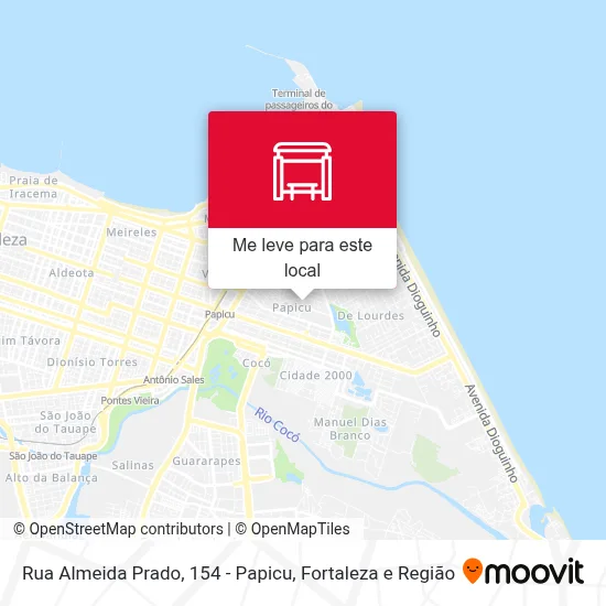 Rua Almeida Prado, 154 - Papicu mapa