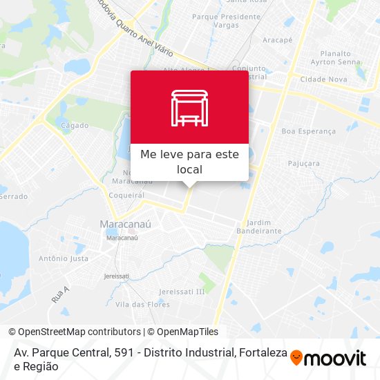 Av. Parque Central, 591 - Distrito Industrial mapa