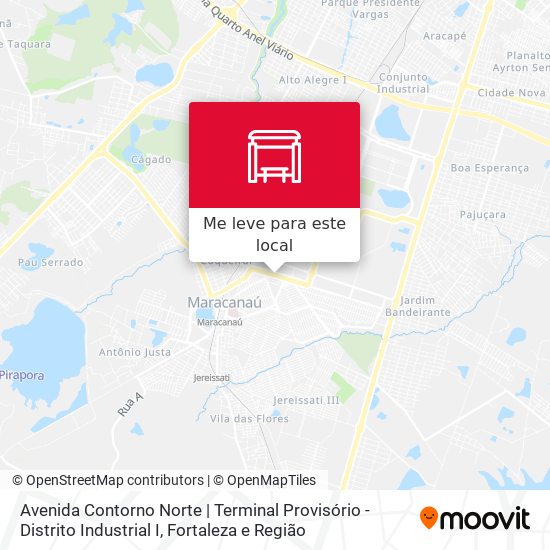 Avenida Contorno Norte | Terminal Provisório - Distrito Industrial I mapa