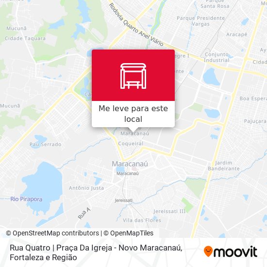 Rua Quatro | Praça Da Igreja - Novo Maracanaú mapa