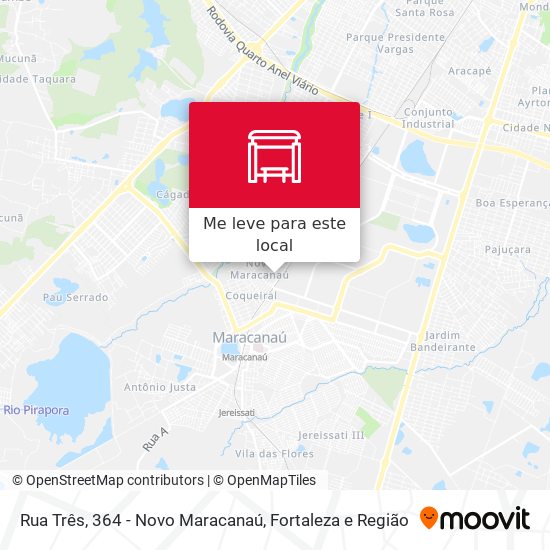 Rua Três, 364 - Novo Maracanaú mapa