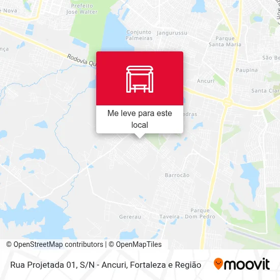 Rua Projetada 01, S/N - Ancuri mapa