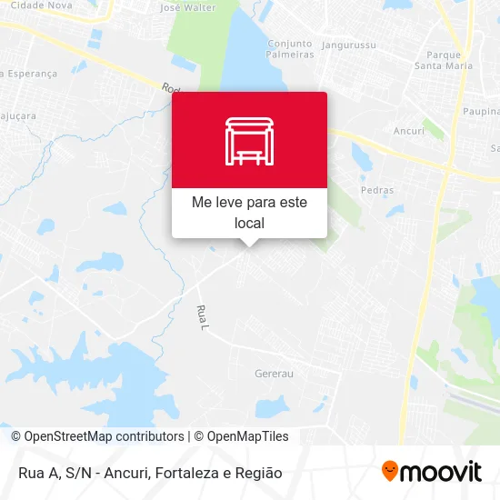 Rua A, S/N - Ancuri mapa
