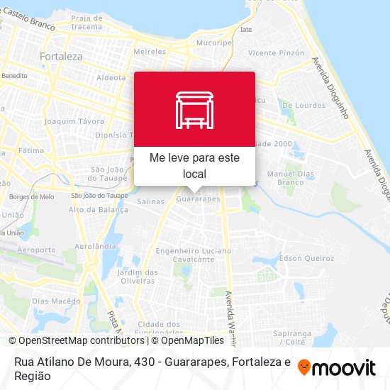 Rua Atilano De Moura, 430 - Guararapes mapa
