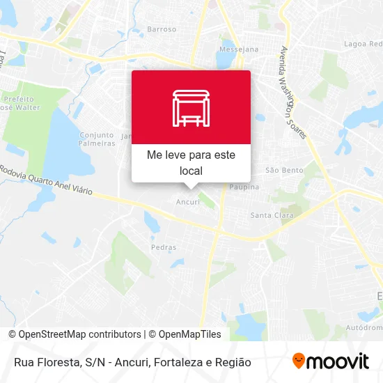 Rua Floresta, S/N - Ancuri mapa