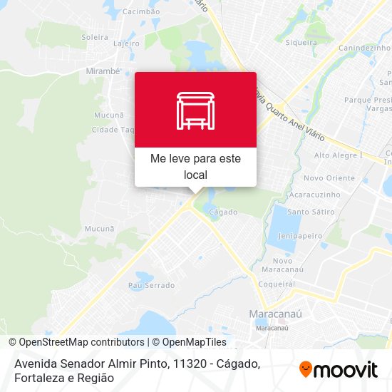 Avenida Senador Almir Pinto, 11320 - Cágado mapa
