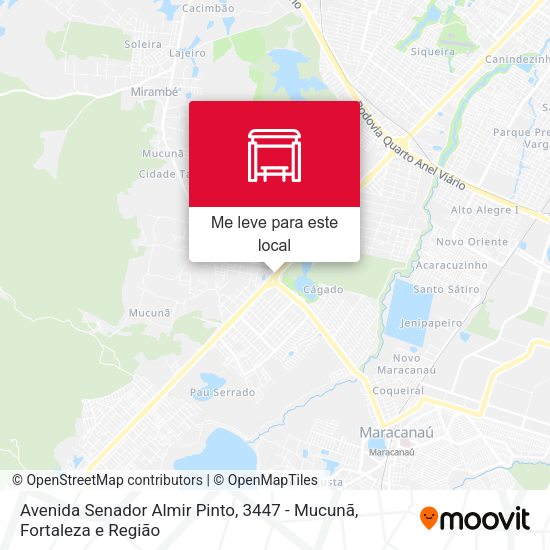 Avenida Senador Almir Pinto, 3447 - Mucunã mapa