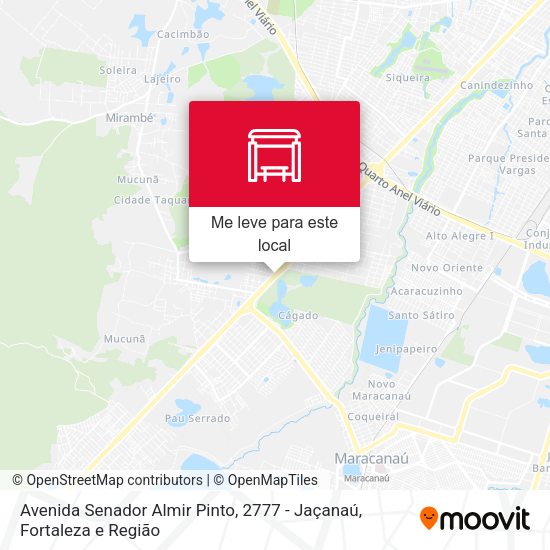 Avenida Senador Almir Pinto, 2777 - Jaçanaú mapa