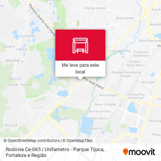 Rodovia Ce-065 | Unifametro - Parque Tijuca mapa