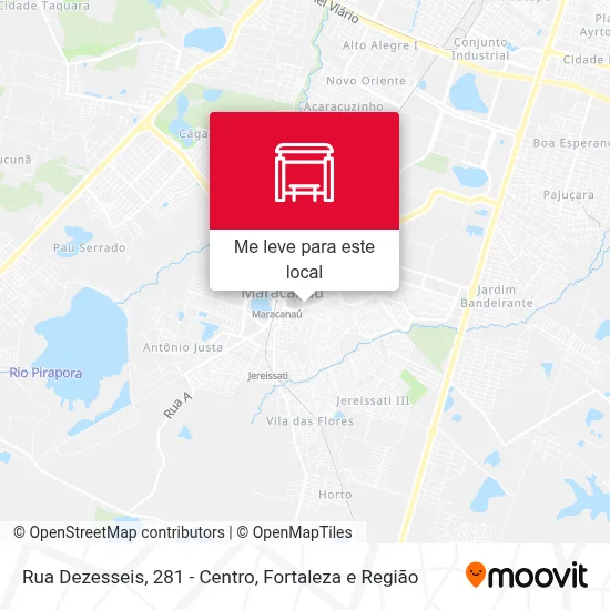 Rua Dezesseis, 281 - Centro mapa