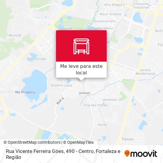 Rua Vicente Ferreira Góes, 490 - Centro mapa