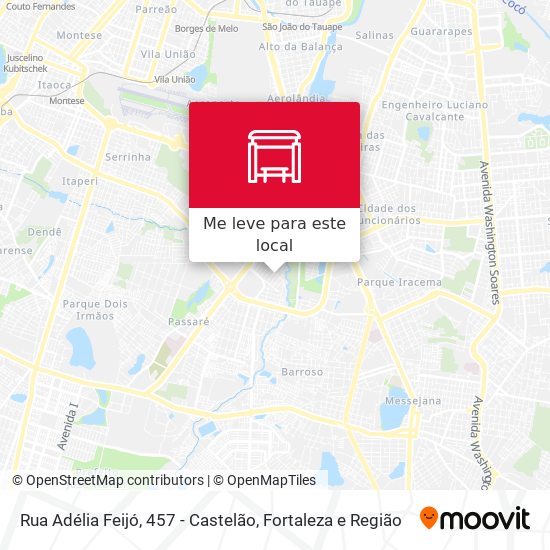 Rua Adélia Feijó, 457 - Castelão mapa