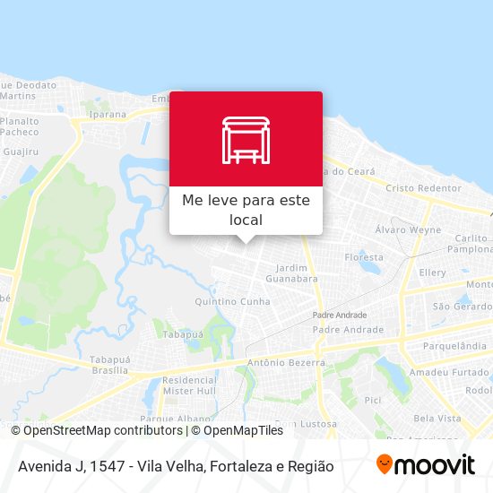 Avenida J, 1547 - Vila Velha mapa