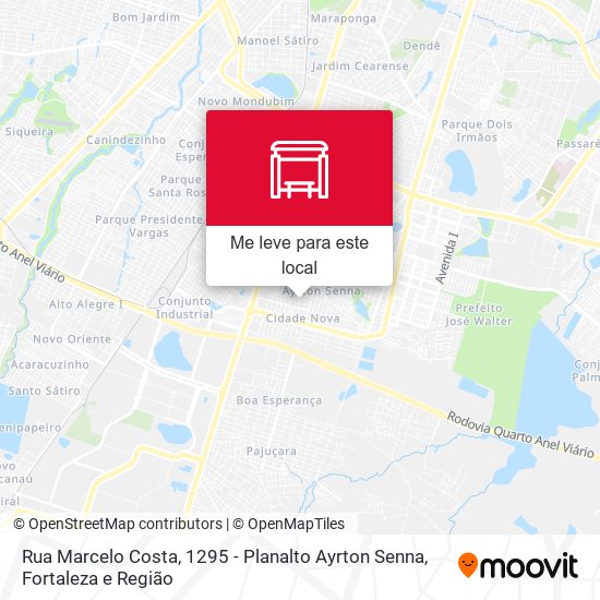 Rua Marcelo Costa, 1295 - Planalto Ayrton Senna mapa