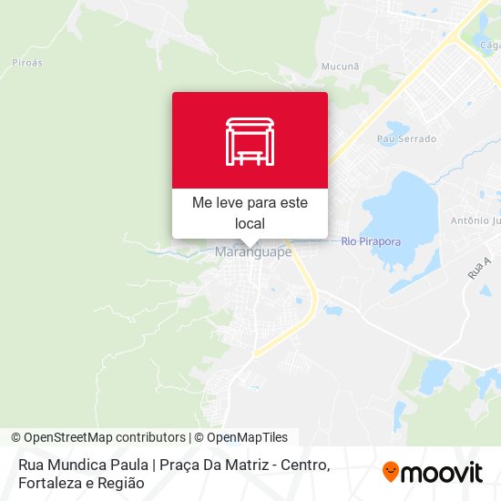 Rua Mundica Paula | Praça Da Matriz - Centro mapa