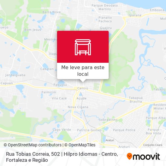 Rua Tobias Correia, 502 | Hilpro Idiomas - Centro mapa