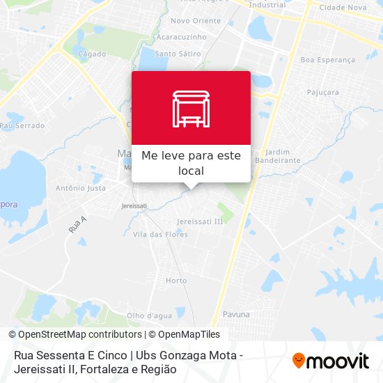 Rua Sessenta E Cinco | Ubs Gonzaga Mota - Jereissati II mapa