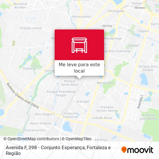 Avenida F, 398 - Conjunto Esperança mapa