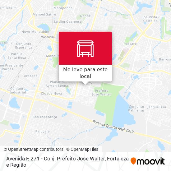 Avenida F, 271 - Conj. Prefeito José Walter mapa