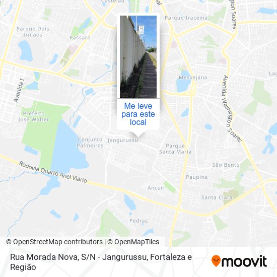 Rua Morada Nova, S / N - Jangurussu mapa