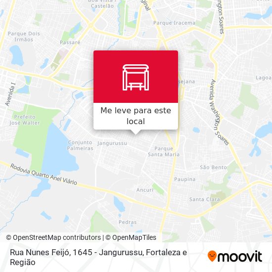 Rua Nunes Feijó, 1645 - Jangurussu mapa