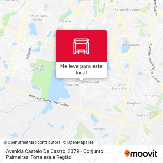 Avenida Castelo De Castro, 2379 - Conjunto Palmeiras mapa