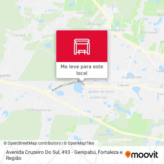 Avenida Cruzeiro Do Sul, 493 - Genipabú mapa