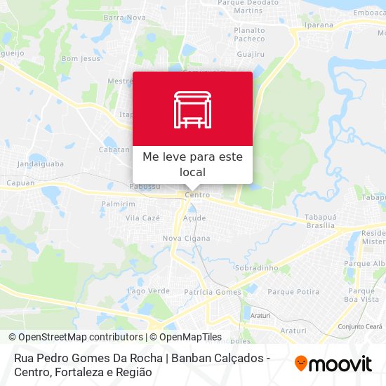 Rua Pedro Gomes Da Rocha | Banban Calçados - Centro mapa