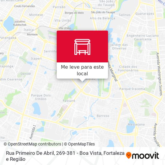 Rua Primeiro De Abril, 269-381 - Boa Vista mapa