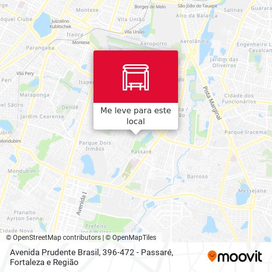 Avenida Prudente Brasil, 396-472 - Passaré mapa