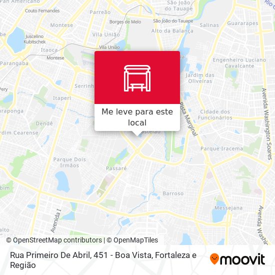 Rua Primeiro De Abril, 451 - Boa Vista mapa