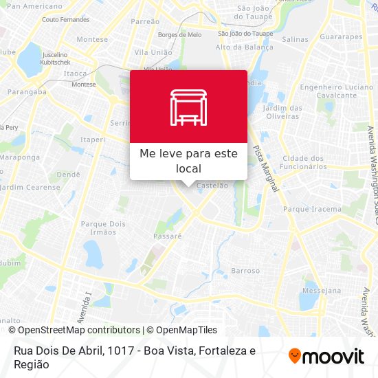 Rua Dois De Abril, 1017 - Boa Vista mapa