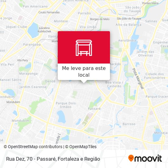 Rua Dez, 70 - Passaré mapa