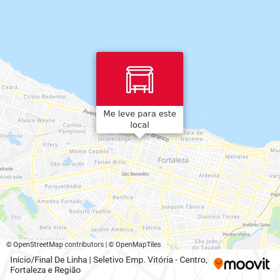 Início / Final De Linha | Seletivo Emp. Vitória - Centro mapa