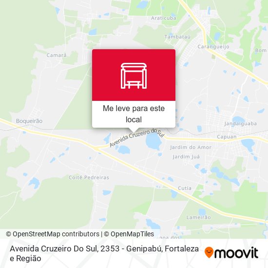 Avenida Cruzeiro Do Sul, 2353 - Genipabú mapa