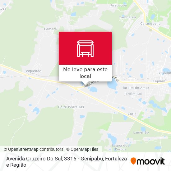 Avenida Cruzeiro Do Sul, 3316 - Genipabú mapa